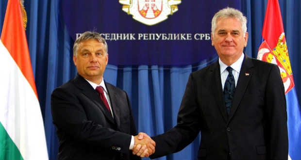A szerb elnök köszönetet mondott Orbánnak