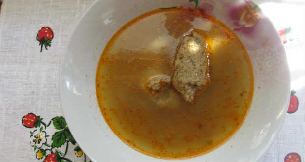 Zöldségleves májgaluskával recept