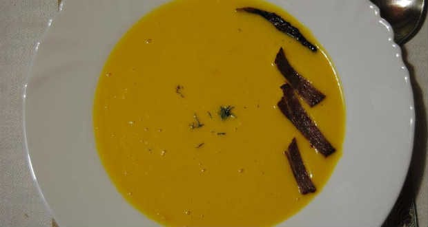 Sütőtökkrémleves burgonyával recept