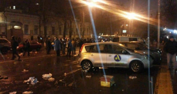 Erőszakba torkollott a tüntetés az ukrán nemzeti banknál