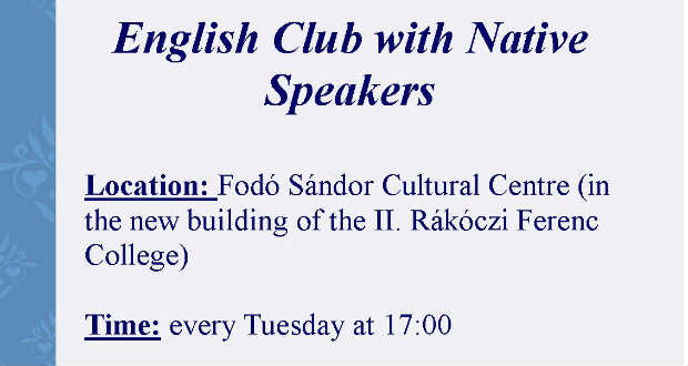 Elmarad ma az angol klub a Fodó-központban