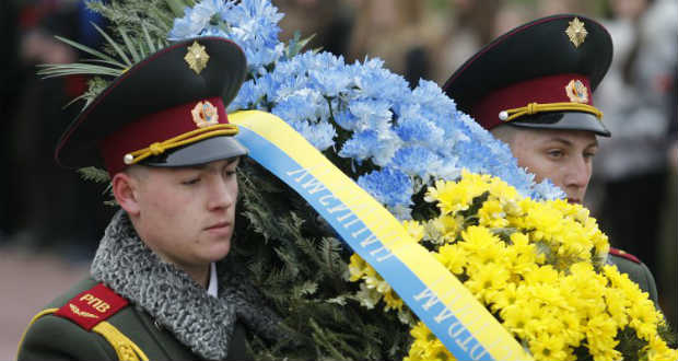 Győzelem napi megemlékezés Kijevben