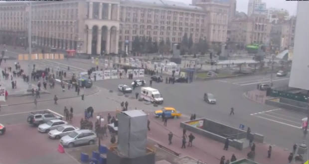 Több eljárást indított a rendőrség a Majdan-évfordulón történt kijevi garázdaságok miatt