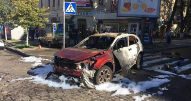 Felrobbantottak egy ukrán újságírót Kijevben