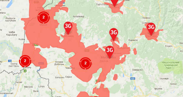3G internet a Kijev-Csap autóúton