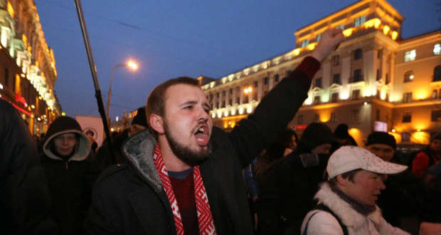 Minszkben szétverték a kormányellenes tüntetést