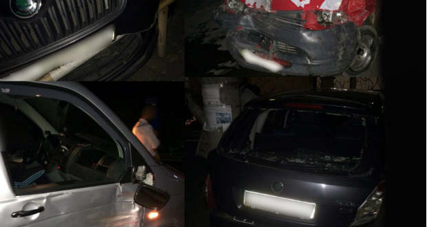 Négyes karambol Munkácson