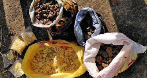 Közel egymillió hrivnya értékű borostyánt foglaltak le