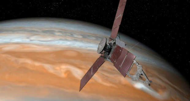 Lencsevégen a Jupiter színpompás felhőtakarója