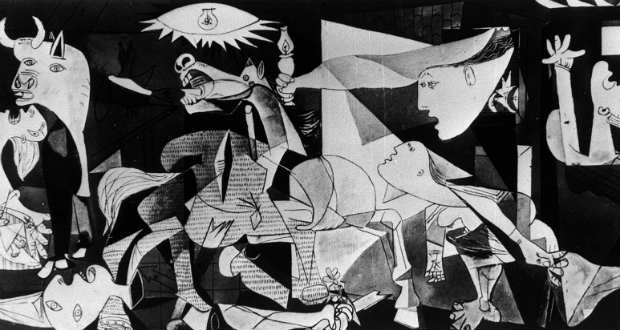 Picasso Guernicája egy online spanyol könyvtárban