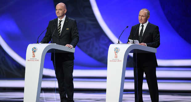 Kisorsolták a 2018-as oroszországi FIFA labdarúgó-világbajnokság csoportbeosztását