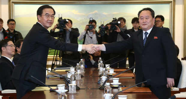 Megkezdődtek a két Korea közötti tárgyalások