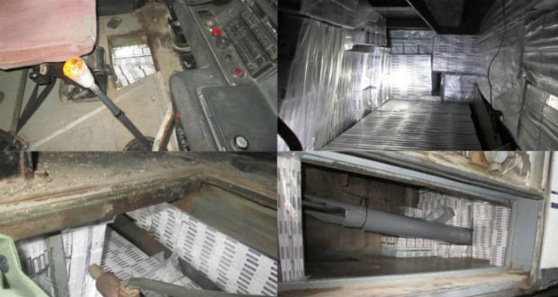 Csempészett cigarettát találtak egy távolsági autóbuszon a beregsurányi határállomáson