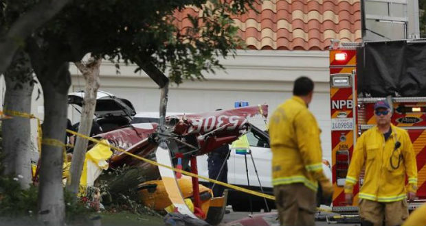 Lakóházra zuhant egy helikopter Kaliforniában