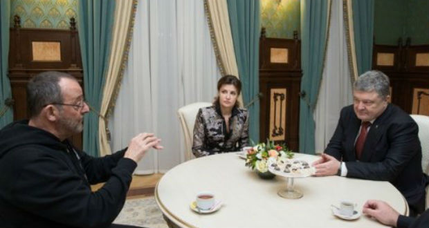 Jean Reno az ukrán elnökkel találkozott