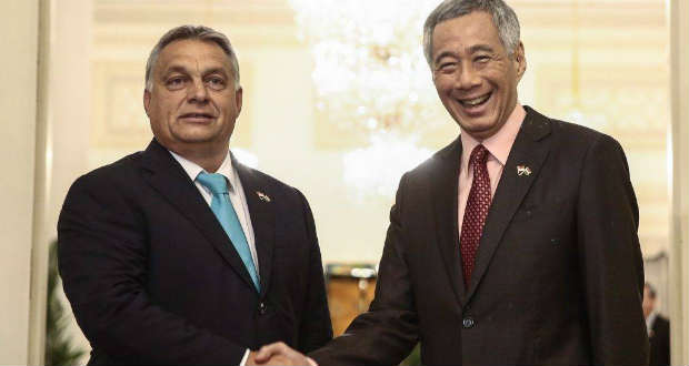 A szingapúri miniszterelnök gratulált Orbán Viktornak
