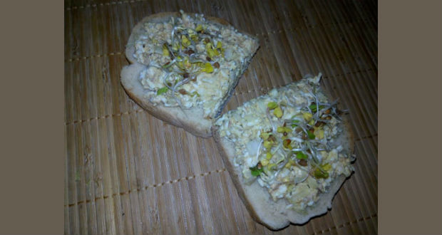 Padlizsánkrém csírával