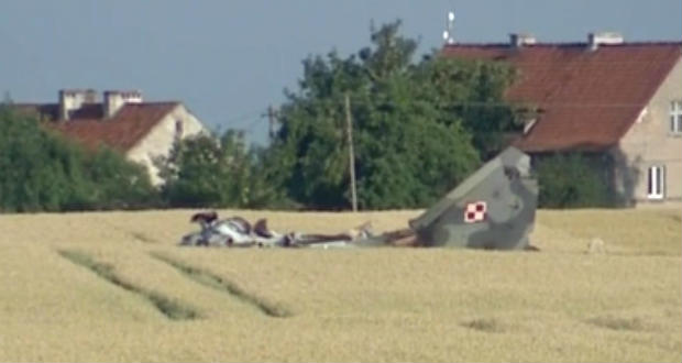 Lezuhant egy harci repülőgép Lengyelországban