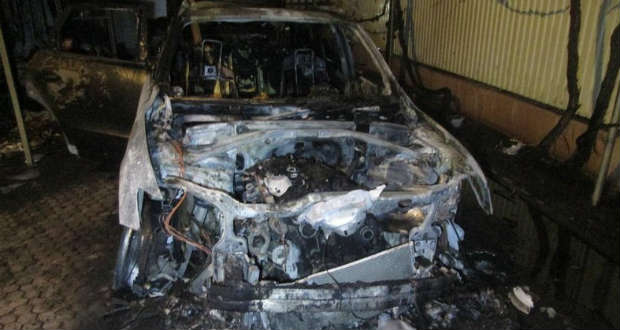 Kiégett az SZBU megyei exvezetőjének két autója