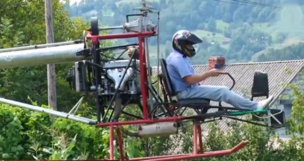 Kárpátalja ma: saját gyártású helikopter egy helyi polgármester hátsó udvarán