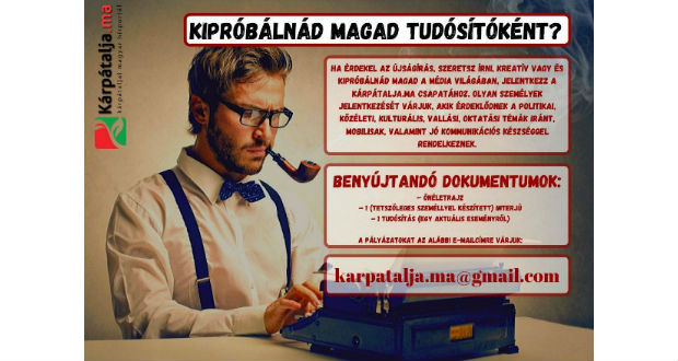 Tudósítót keres a Kárpátalja.ma