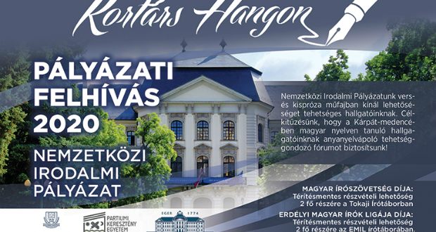 KORTÁRS HANGON ’20 Nemzetközi Irodalmi Pályázat