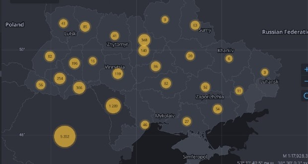 Meghaladta a kétezret a fertőzöttek száma Ukrajnában