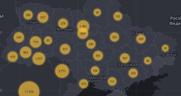 Ukrajnában 10 406-ra emelkedett a regisztrált koronavírusos esetek száma