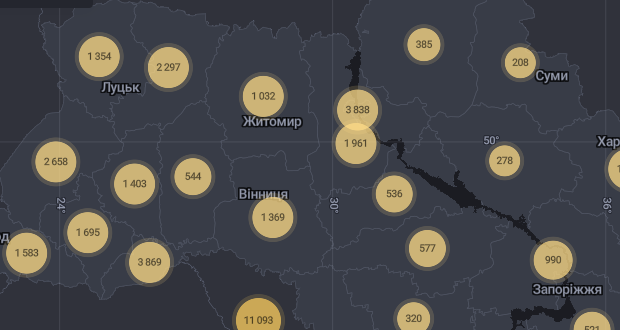 Meghaladta a harmincezret a regisztrált koronavírusos esetek száma Ukrajnában