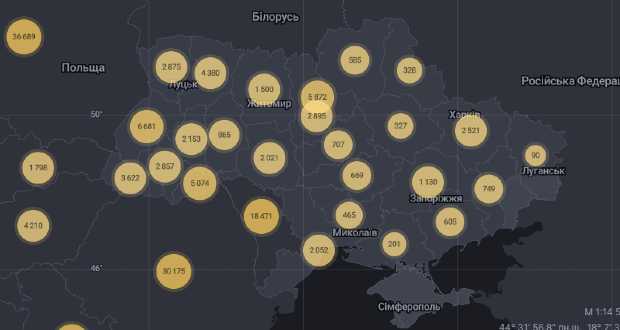 Ukrajnában 51 224-re emelkedett a regisztrált koronavírusos esetek száma