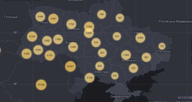 1022 új fertőzöttet regisztráltak Ukrajnában