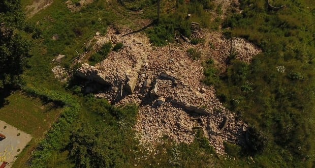 Összeomlott a Bay-kastély az erdélyi Ördögkúton