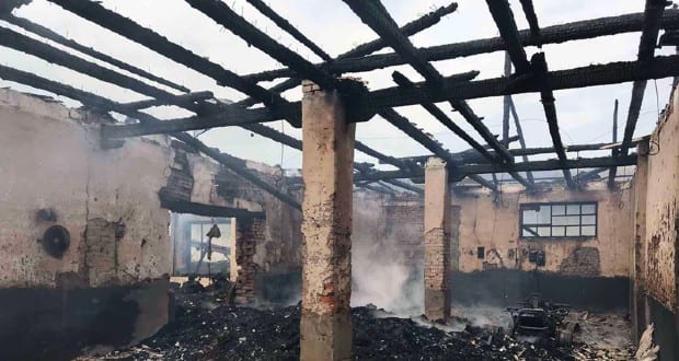 Raktár égett Nagypaládon