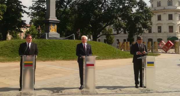 Bejelentették az új lengyel-litván-ukrán együttműködési formátum létrehozását