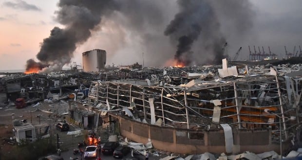 Az amerikai hadsereg élelmiszert és gyógyszert szállít a robbanás sújtotta Bejrútba