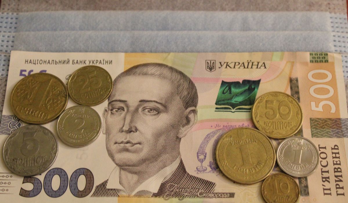 pénz maszk hrivnya kopijka