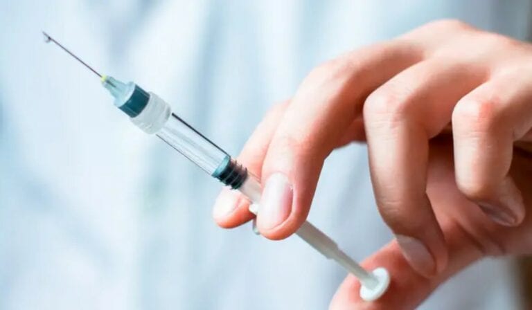 vakcina, tű, kéz, orvos