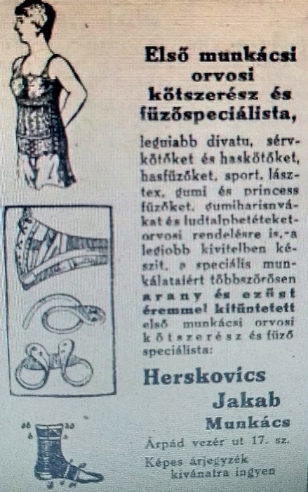 Kárpátalja anno: a munkácsi kötszerész