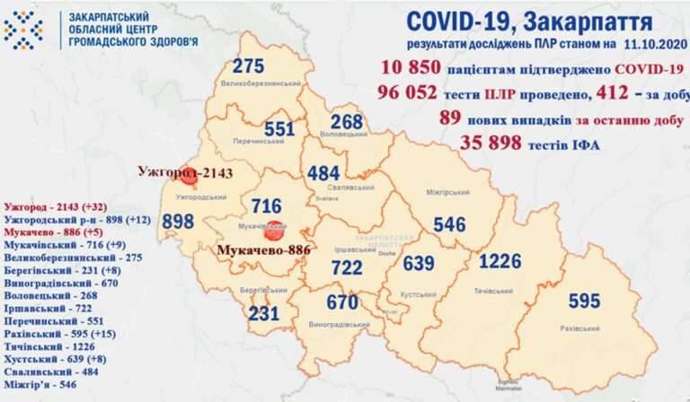 Koronavírus Kárpátalján: újabb 36 beteg gyógyult meg