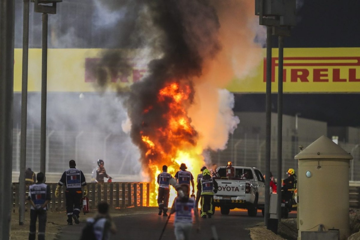 Grosjean Bahreini nagydíj
