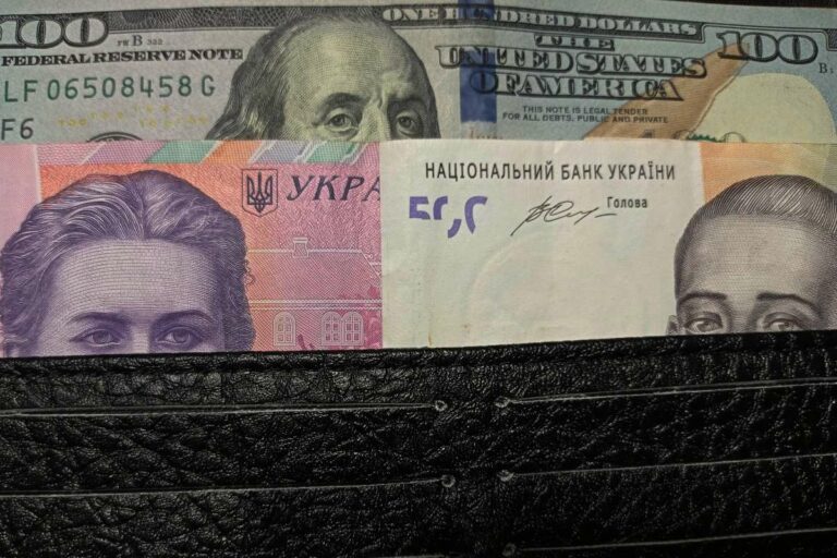 dollár hrivnya pénztárca
