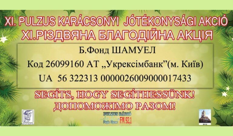 Segíts, hogy segíthessünk! − XI. Pulzus Karácsonyi Jótékonysági Akció