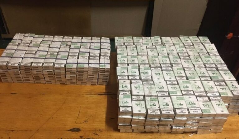 Csempészcigaretta a tehervonaton