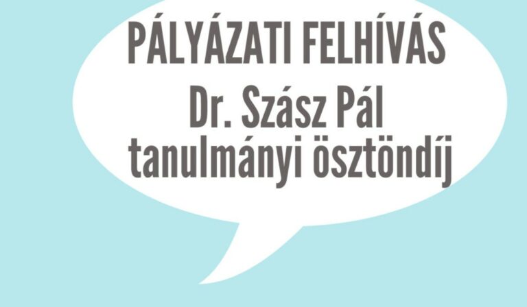 Dr. Szász Pál tanulmányi ösztöndíj külhoni jogászok részére