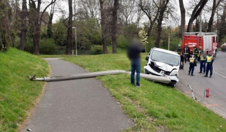 Ittas ukrán sofőr okozott balesetet Sopronban