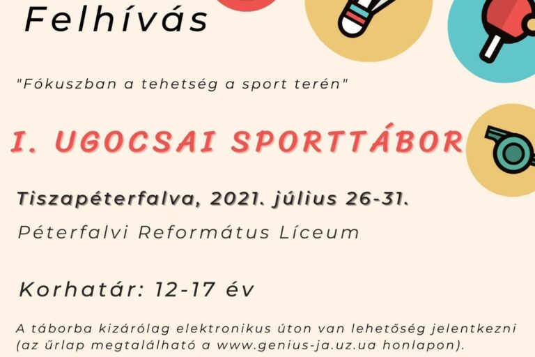 „Fókuszban a tehetség a sport terén” – I. Ugocsai Sporttábor