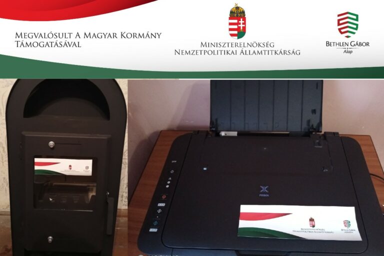 A Bátyúi Nagyközsègi Könyvtár köszönetnyilvánítàsa