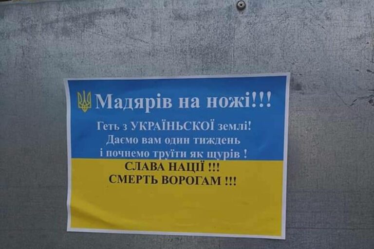 Halál az ellenségre! – magyarellenes provokáció Beregszászban