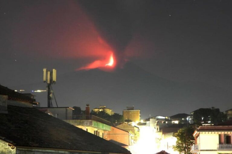 Ismét kitört az Etna vulkán