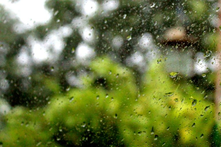 időjárás eső ablak